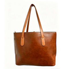 ASKSA Damen Vintage Tote Bag für 15-Zoll-Laptops – Großes Fassungsvermögen