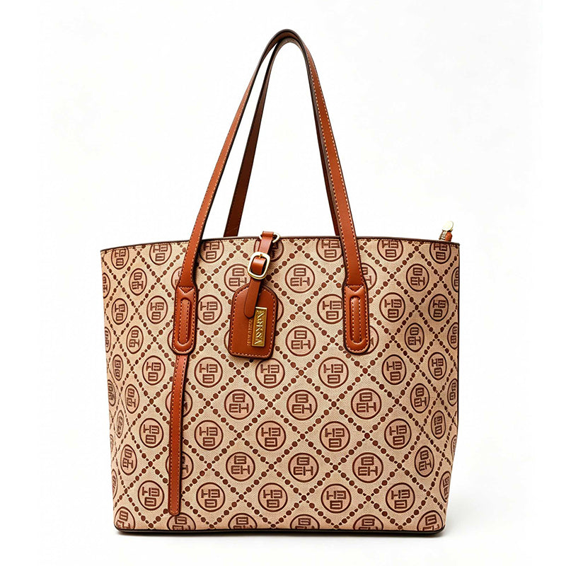 ASKSA women's retro large-capacity handbag can fit a 14-inch notebook