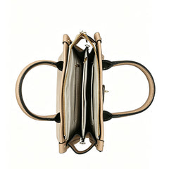 ASKSA Solid-Color Stone-Grain Mother-Daughter Handbag Set