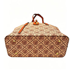 ASKSA women's retro large-capacity handbag can fit a 14-inch notebook