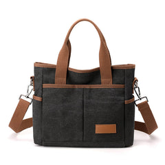 ASKSA Damen-Canvas-Handtasche – Crossbody-Tasche für Studentinnen Büroangestellte und Reisende