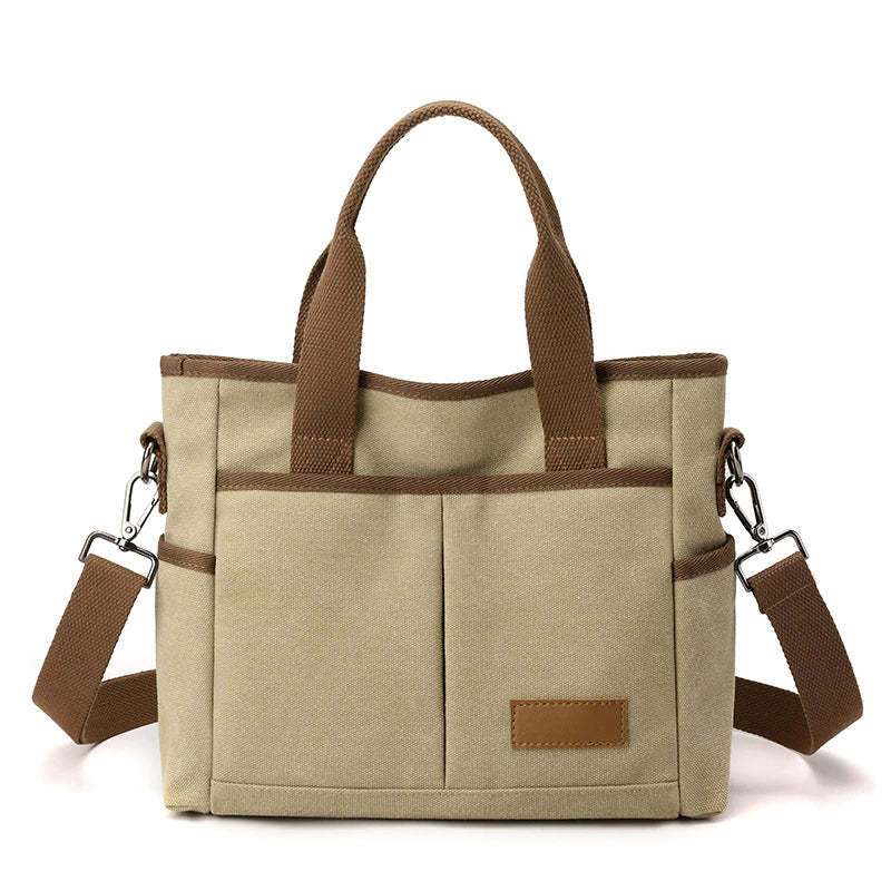 ASKSA Damen-Canvas-Handtasche – Crossbody-Tasche für Studentinnen Büroangestellte und Reisende