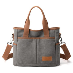 ASKSA Damen-Canvas-Handtasche – Crossbody-Tasche für Studentinnen Büroangestellte und Reisende