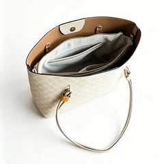 Luxury-Style Printed Leather Tote Bag – Versatile Women's Shoulder Bag for Office Shopping and Travel
