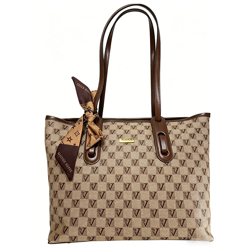 ASKSA Damen-Vintage-Schultertasche, Crossbody-Bag und Handtasche mit großem Fassungsvermögen – passend für 13-Zoll-Laptops