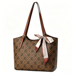 ASKSA Women's Retro Plaid Large Capacity Shoulder/Crossbody/Handbag