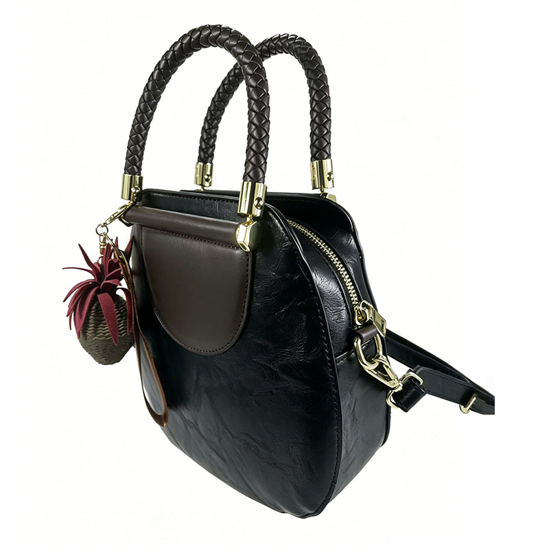 ASKSA Woven Retro Handbag — Versatile Casual Crossbody & Stylish Textured Shoulder Bag