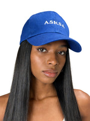 ASKSA Women's Cotton Baseball Cap Embroidered Sun Cap Duckbill Hat Suitable for Head Circumferences of 54-58CM