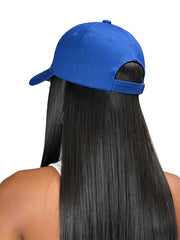 ASKSA Women's Cotton Baseball Cap Embroidered Sun Cap Duckbill Hat Suitable for Head Circumferences of 54-58CM