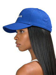 ASKSA Women's Cotton Baseball Cap Embroidered Sun Cap Duckbill Hat Suitable for Head Circumferences of 54-58CM