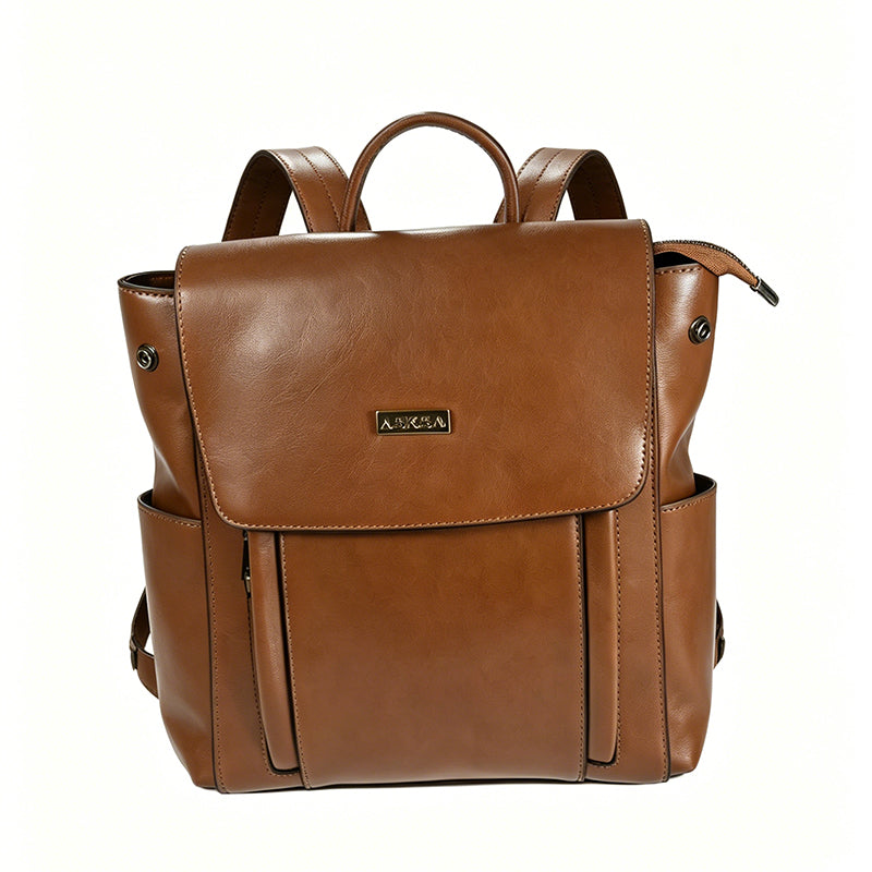 ASKSA Damen-Vintage-Rucksack mit großem Fassungsvermögen – passend für 13-Zoll-Laptops