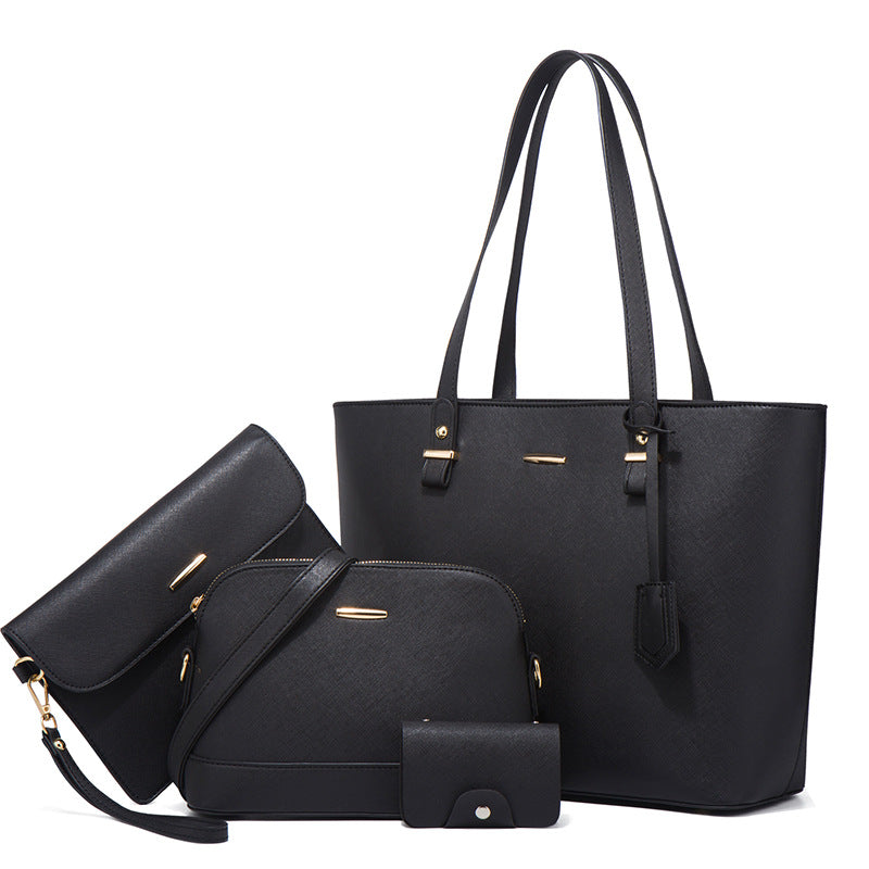 ASKSA Damen 4-teiliges Taschen-Set: Stylische Crossbody-Tasche mit großem Fassungsvermögen & passende Innentaschen