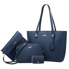 ASKSA Damen 4-teiliges Taschen-Set: Stylische Crossbody-Tasche mit großem Fassungsvermögen & passende Innentaschen