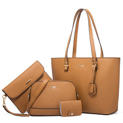ASKSA Damen 4-teiliges Taschen-Set: Stylische Crossbody-Tasche mit großem Fassungsvermögen & passende Innentaschen