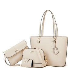 ASKSA Damen 4-teiliges Taschen-Set: Stylische Crossbody-Tasche mit großem Fassungsvermögen & passende Innentaschen
